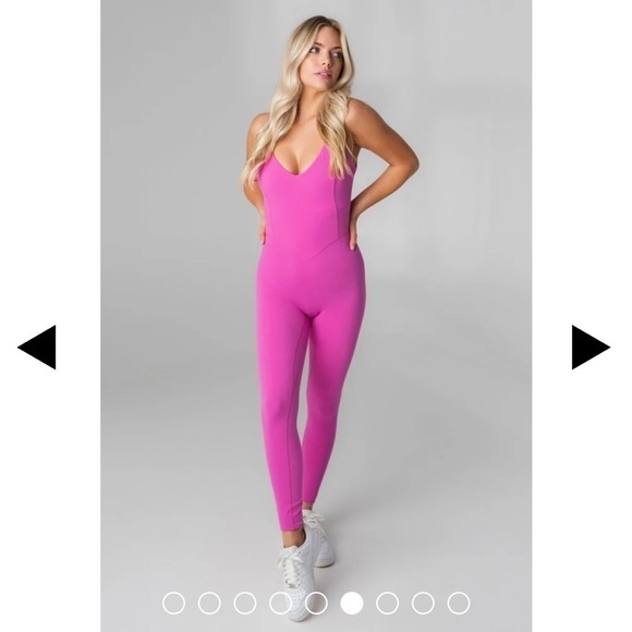 Vitality (Balance Athletica) Cloud II Jumpsuit Fuschia - Picture 6 of 7